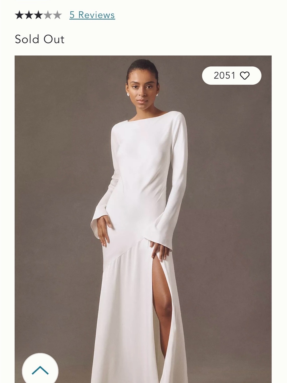 BHLND Long Sleeve Backless Dress